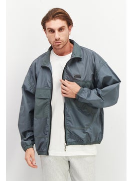 adidas Originals Men Sportswear Fit Long Sleeves Outdoor Jacket, Slate Grey  - Image 1