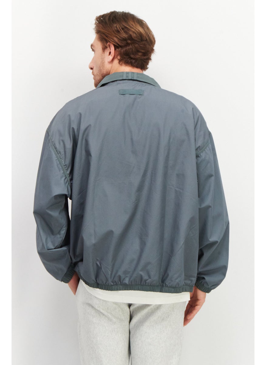 Men Sportswear Fit Long Sleeves Outdoor Jacket, Slate Grey - pzsku/ZC9BF703B48A80156246DZ/45/_/1736691236/bf487cc5-95f5-4746-99bf-c1098eeaeb98