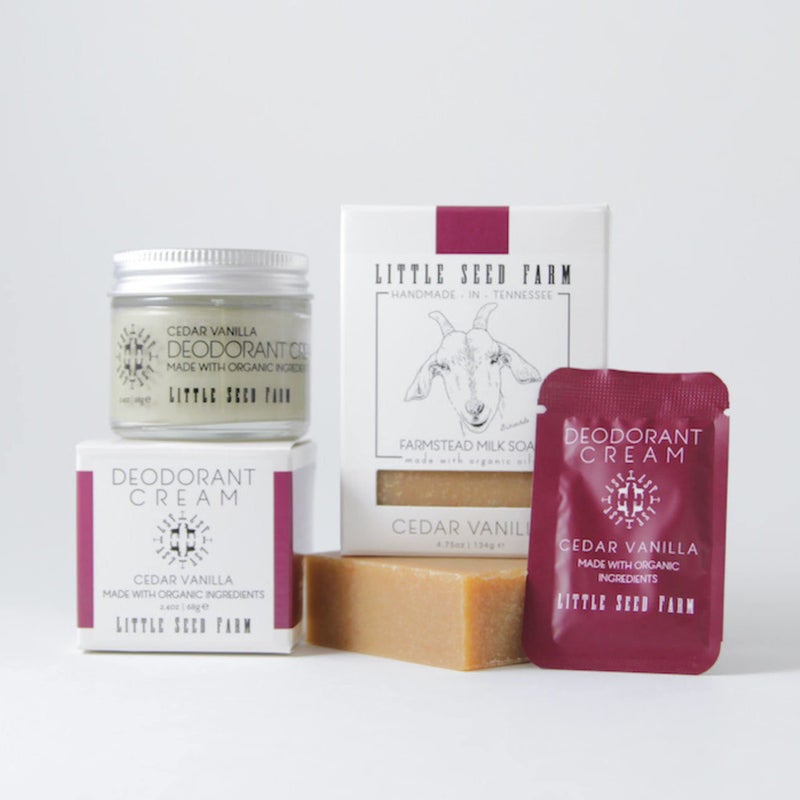 Little Seed Farm All Natural Deodorant Cream - Cedar Vanilla - Aluminum Free Deodorant for Women or Men, Net Wt. 2.4oz | 68g - Image 5