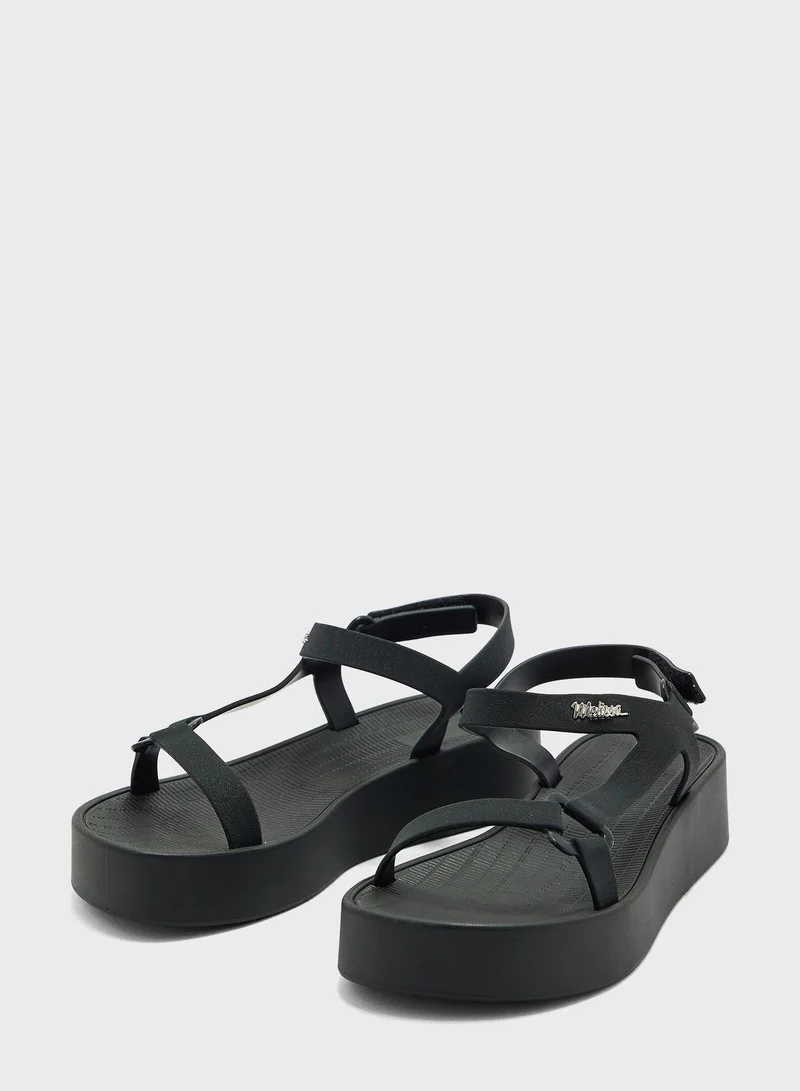 melissa Ankle Strap Wedge Heel Sandals