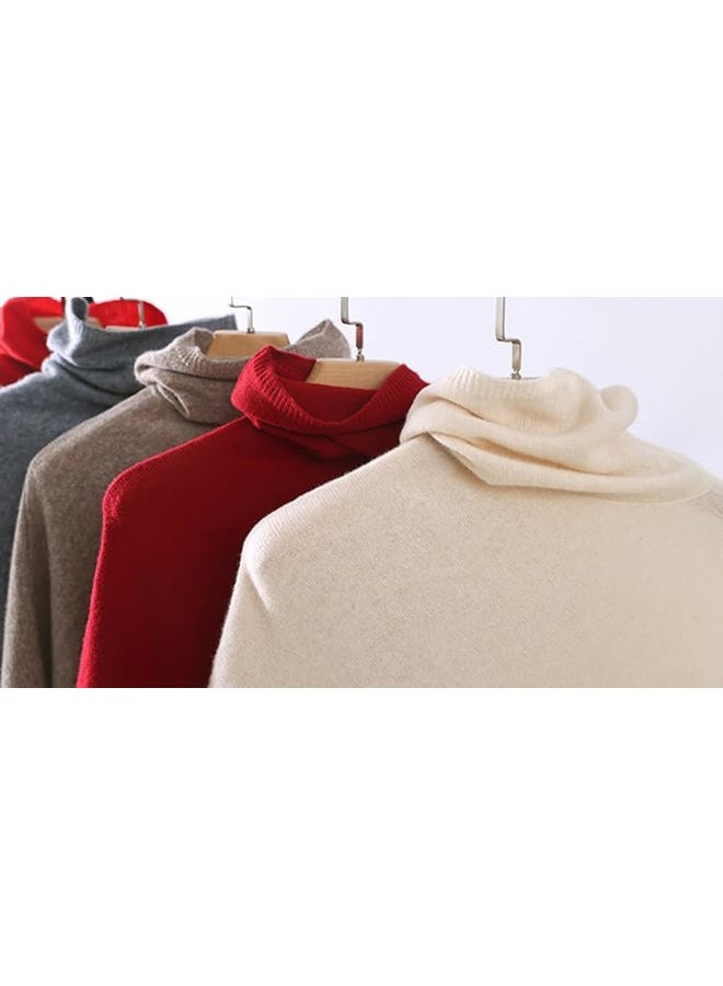 Tellrain Women's Pashmina Shawl Wraps Turtleneck Poncho Capes Knit Sweater Blanket Winter Warm Shawl Wrap Scarf Cape Ponchos, Coffee, One size - Image 3