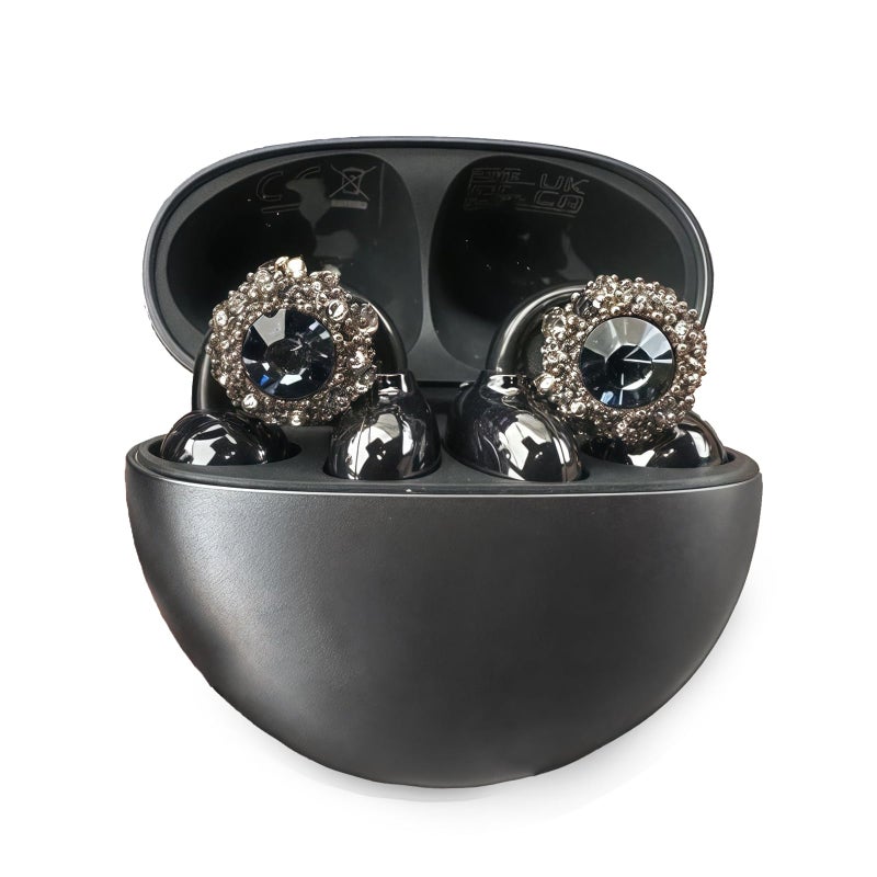 Chooseyo Rhinestone for Clip on Earbuds Open Ear Accessories, Elegant Zirconia Decorative Earphone Accessories, Removable Exquisite DIY Decoration - Image 1