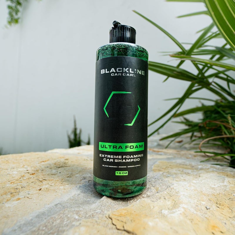 Blackline Automotive Extreme Foaming Car Shampoo - Extreme Ultra Foam Perfect for Ceramic Coatings - Compatible with Foam Cannon for Pressure Washer (16 FL Oz, Green Apple) - Image 4