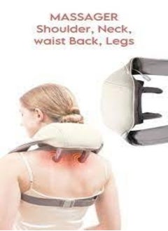 YOMNA Mini Kneading Neck Massager Shoulder,Waist,Back Legs And Neck Hot Compress Massager Trapezius Massage Free Hands  - Image 2