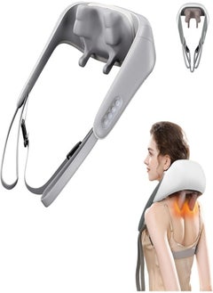 YOMNA Mini Kneading Neck Massager Shoulder,Waist,Back Legs And Neck Hot Compress Massager Trapezius Massage Free Hands  - Image 3