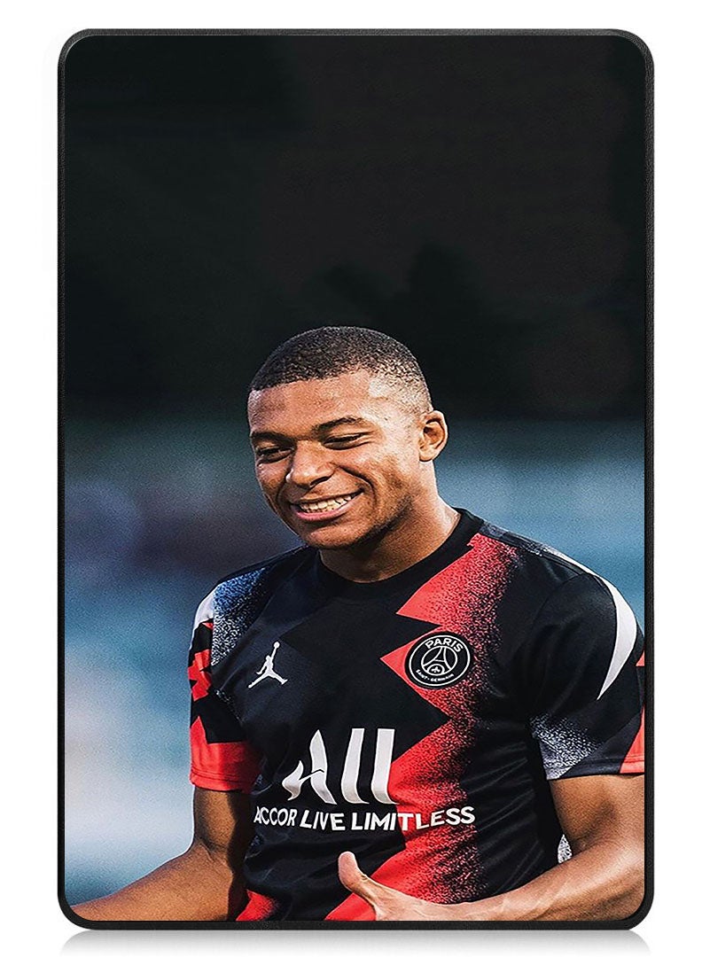 Theodor Protective Flip Case For Apple iPad mini 7th Generation (A17 Pro 2024 Model) (Mini 6 2021 Model  6th Generation) With Trifold Stand Auto Wake Sleep Shockproof Cover Mbappe 1 - Image 1