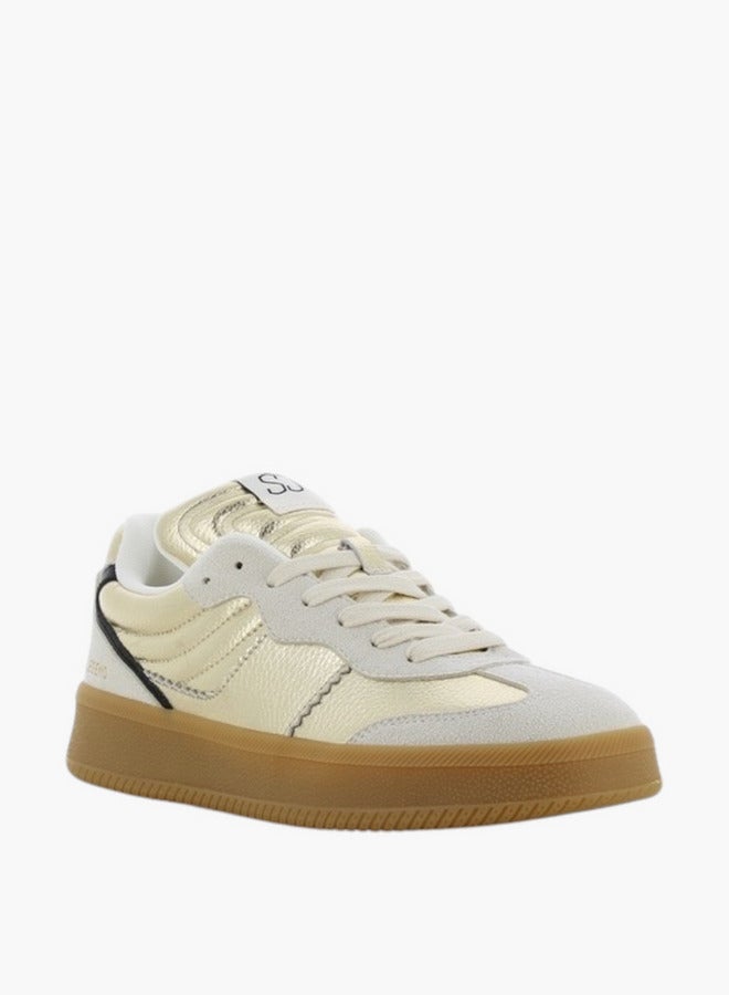 SJ SJ Women's Metallic Lace-Up Closure Sneakers - Image 1