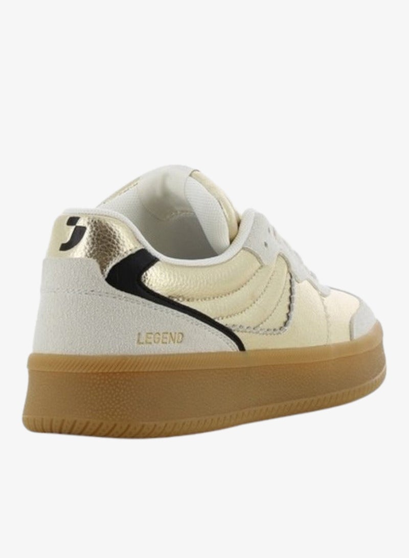 SJ Women's Metallic Lace-Up Closure Sneakers - Image 3