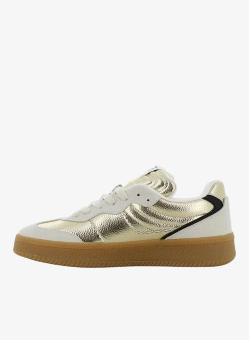 Sj  SJ Women's Metallic Lace-Up Closure Sneakers for Women | Best Price UAE