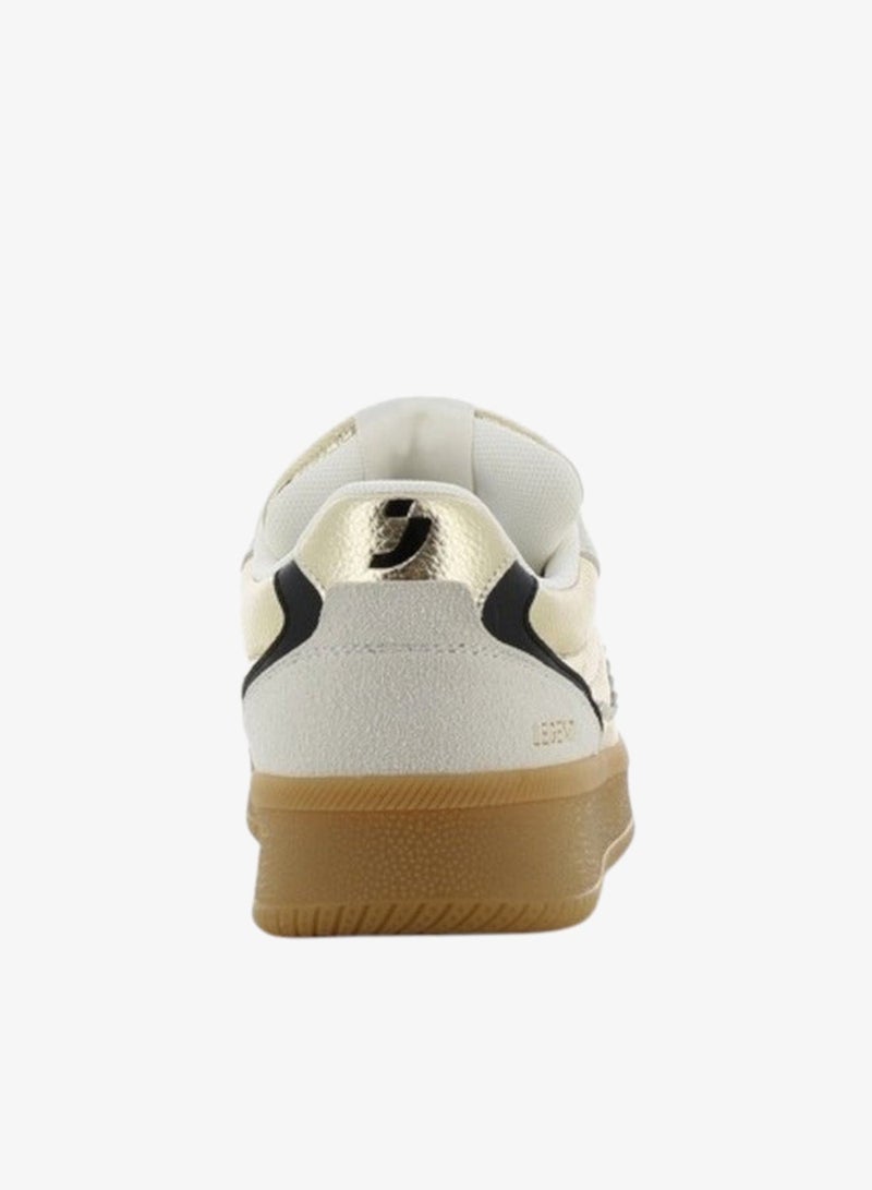 SJ Women's Metallic Lace-Up Closure Sneakers - Image 4