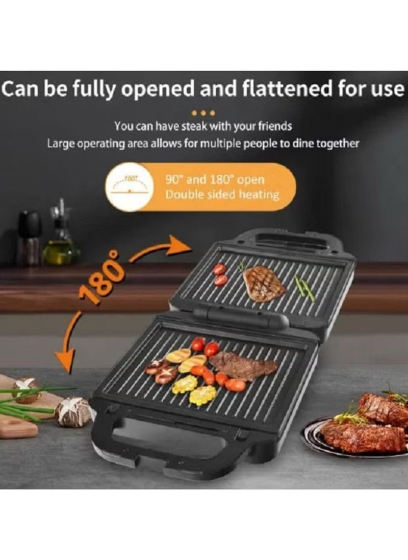 sokany - Sokany Large Sandwich Maker 1400W 2-in-1 (Sandwich Maker + Grill + Waffle Maker) open dgree 180 – Model SK-08119N - Image 1