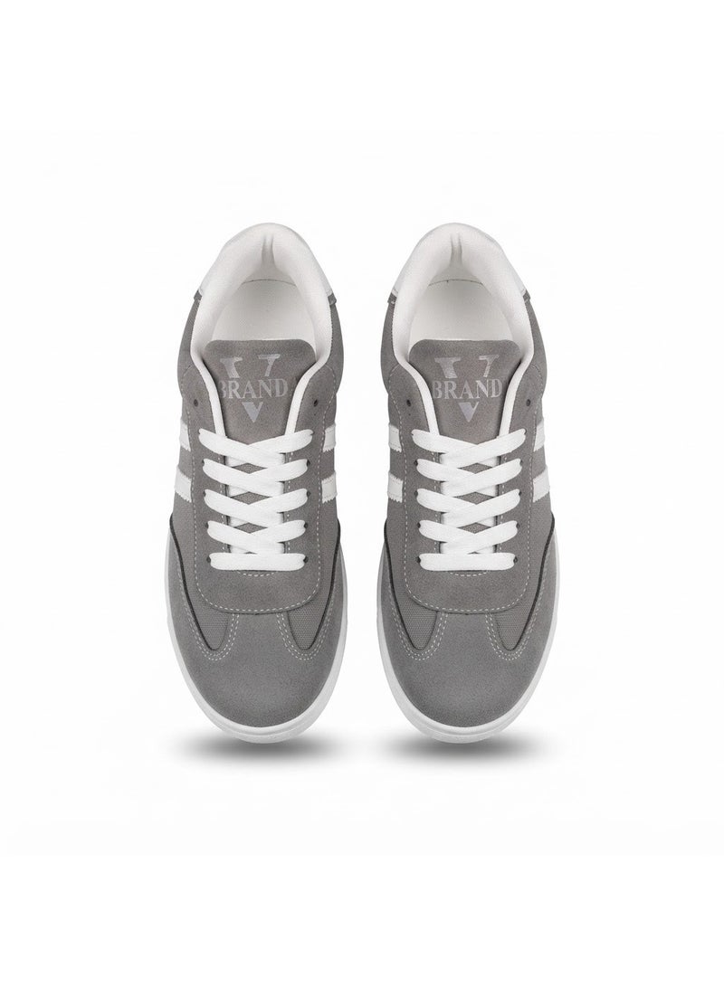 Vbranda Stylish women's sneakers crafted from soft suede SN-38-GRAY - Image 2