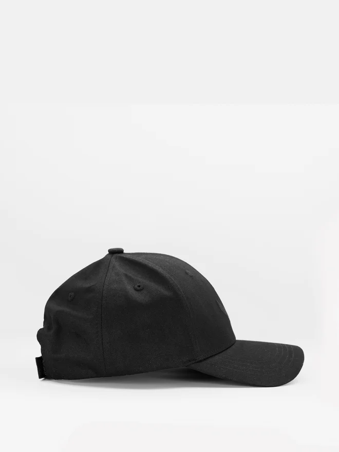 Unidentity Black Organic Cotton Baseball Cap