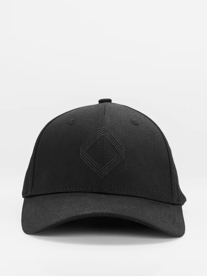 Unidentity Black Organic Cotton Baseball Cap