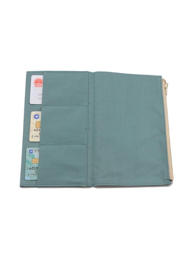 Dwpetzo Canvas Zipper Pocket For Travelers Notebook With 2 Elastic Bands1 Wallet Insert Pouch Refill For Tn Accessories Standard Size Card Holder Storage Bag File Folder Stationery  - Image 3