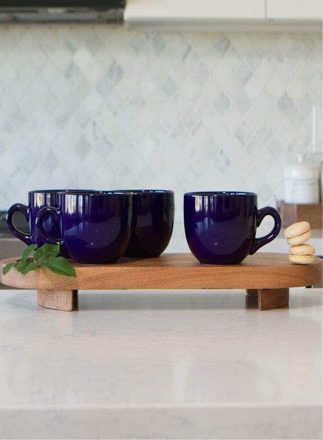 Serami Oversized Ceramic Coffee Mug with Handle - Large 22 oz Coffee Cup, Perfect for Latte, Cappuccino, Soup, Cereal - Ideal for Everyday Use - Ceramic Bowl Set, Large Coffee Mug Set (Cobalt 4 Pack) - Image 2