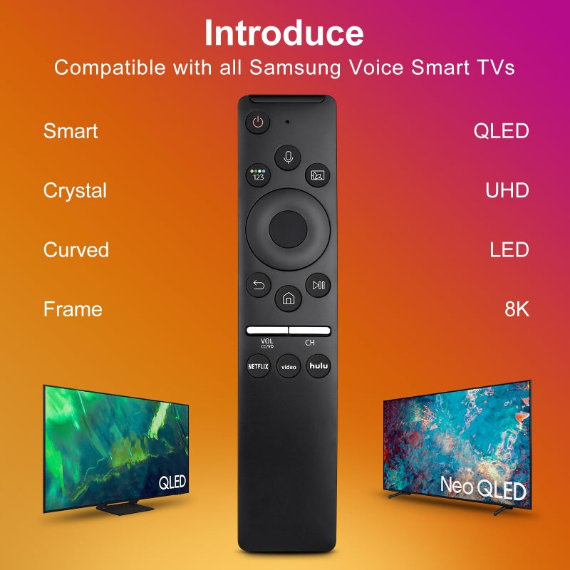 OMAIC Replacement Voice Remote for Samsung-TV-Remote Control Compatible for All Samsung with Voice Function Smart Curved Frame QLED LED LCD 8K 4K TVs - Image 2