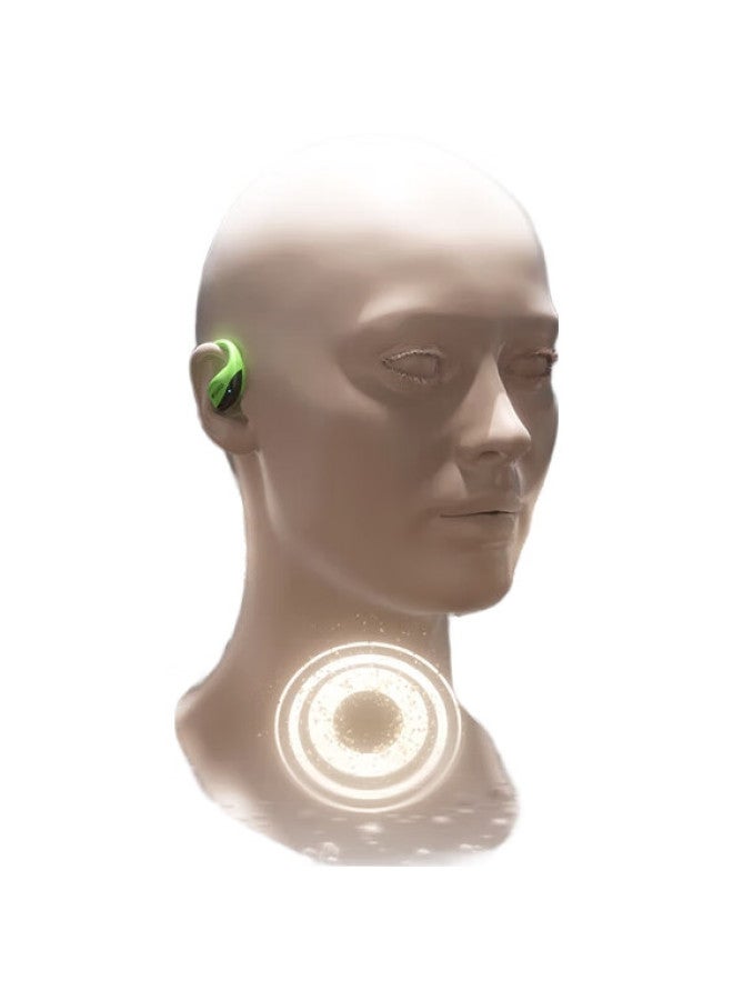 Sansui [New Product | Three Major Upgrades] T19 Bluetooth Headphones, Bone Conduction Concept, Over-Ear Style, Not In-Ear, Open-Style, Wireless, Noise-Cancelling, Sports Headphones, Top Ten Ranking, Xiao Yun He, Green - Image 2