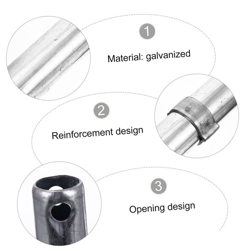 2 Pcs Heavy Duty Scaffolding Locking Pin Connecting Rod 10mm Steel - Image 4