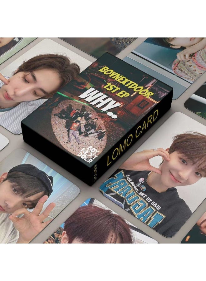 NIBEMINENT 55 Pcs Kpop BOYNEXTDOOR WHY Lomo Cards Card For Fans Collection Gifts - Image 1