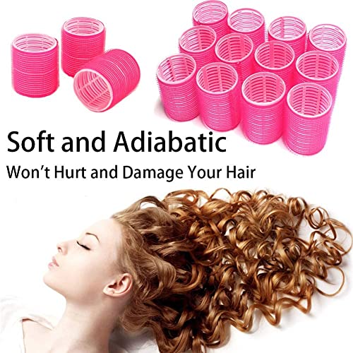 BESSEEK Hair Rollers, 24 Pack Self Grip Salon Hairdressing Curlers, Hair Curlers Sets, DIY Curly Hairstyle, Mother's Day gifts for Women Mom Wife Daughter, Colors May Vary (12xJumbo+12xLarge) - Image 3