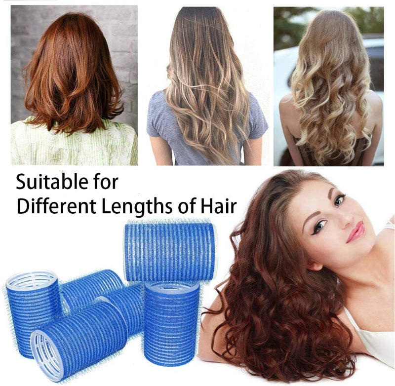 BESSEEK Hair Rollers, 24 Pack Self Grip Salon Hairdressing Curlers, Hair Curlers Sets, DIY Curly Hairstyle, Mother's Day gifts for Women Mom Wife Daughter, Colors May Vary (12xJumbo+12xLarge) - Image 2