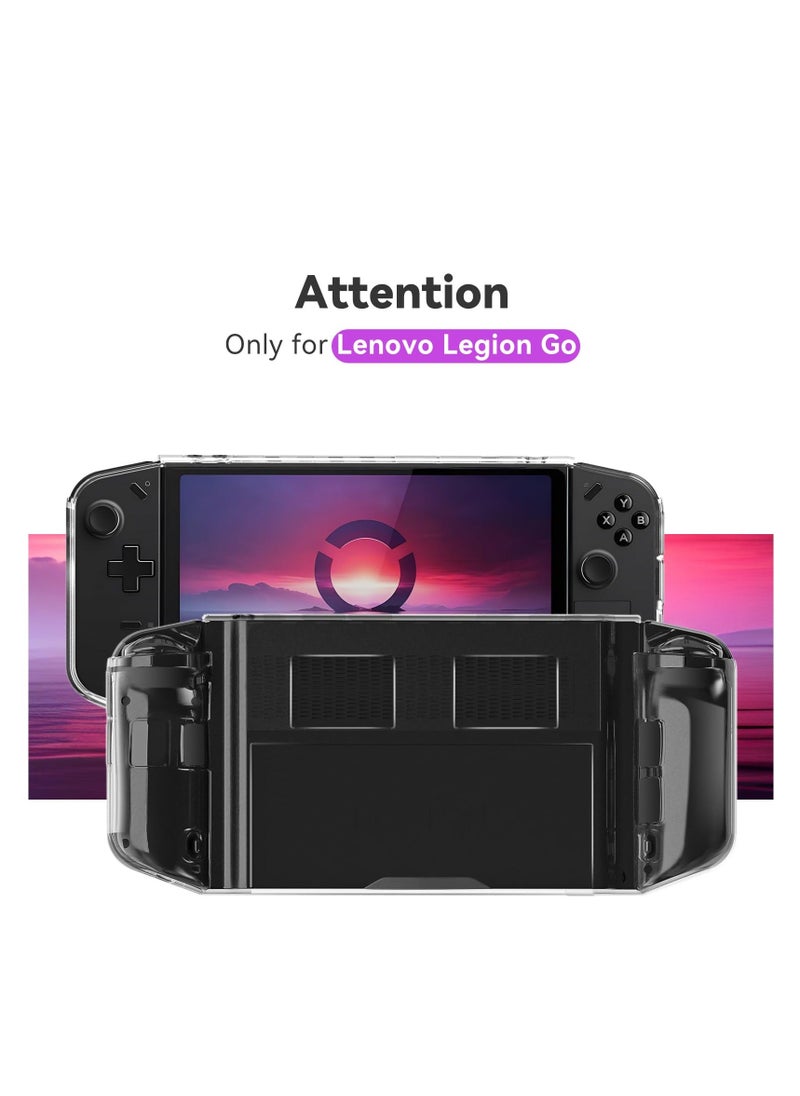 Generic Case Compatible with Legion Go, Ergonomic Grip TPU Shock-Absorption Case, Anti-Fingerprint Scratch Resistant Cover Fit for Lenovo Legion Go Gaming Handheld 8.8" 2023, Soft TPU Material (Clear)  - Image 2
