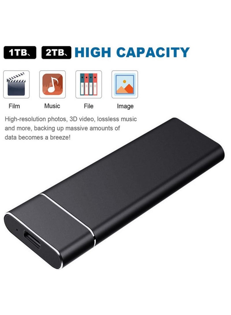 ارواق محرك الأقراص الصلبة المحمول ذو الحالة الصلبة 14 تيرابايت SSD عالي السرعة من النوع C 3.1 غلاف صندوق القرص الصلب المحمول - Image 2