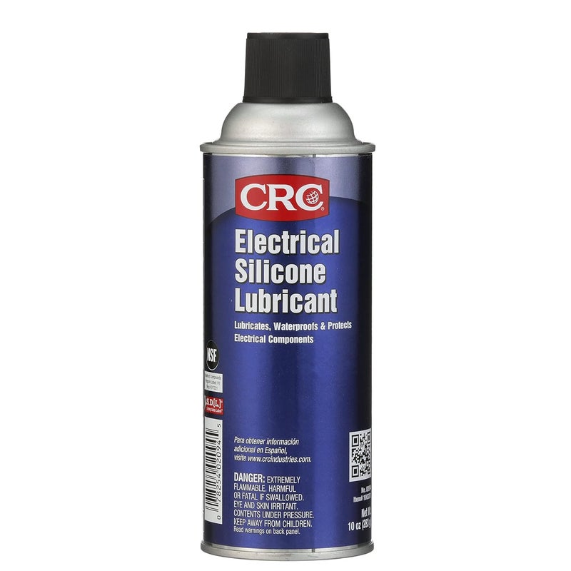 CRC Electrical Silicone Lubricant 02094  10 Wt Oz Premium Grade Silicone Aerosol for High Temperature Applications - Image 1