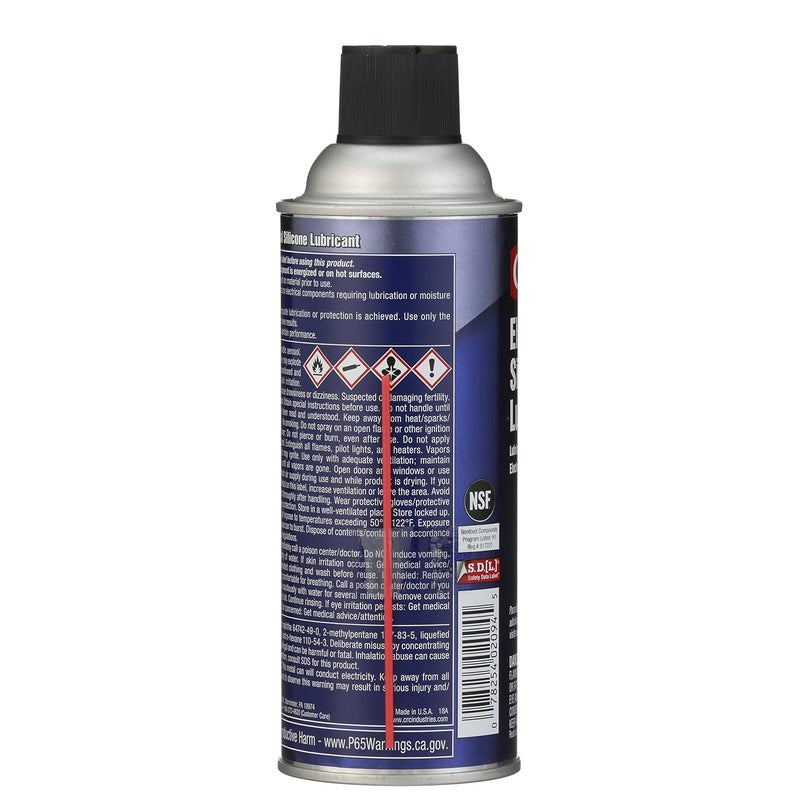 CRC Electrical Silicone Lubricant 02094  10 Wt Oz Premium Grade Silicone Aerosol for High Temperature Applications - Image 4