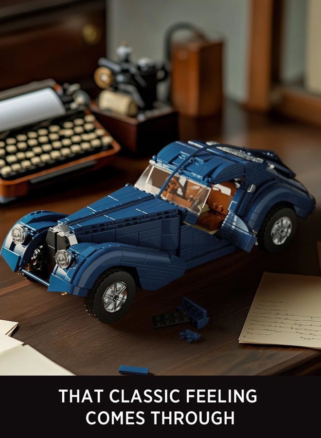 Nifeliz Atlantic Sports Car Building Set for Adults, 1:14 Scale Vintage Grand Tourer Model Set, Collectible Classic Vehicle Building Model Gift for Car Lovers (1,127 PCS, NF10320) - Image 3