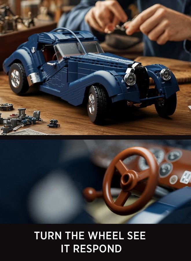 Nifeliz Atlantic Sports Car Building Set for Adults, 1:14 Scale Vintage Grand Tourer Model Set, Collectible Classic Vehicle Building Model Gift for Car Lovers (1,127 PCS, NF10320) - Image 4