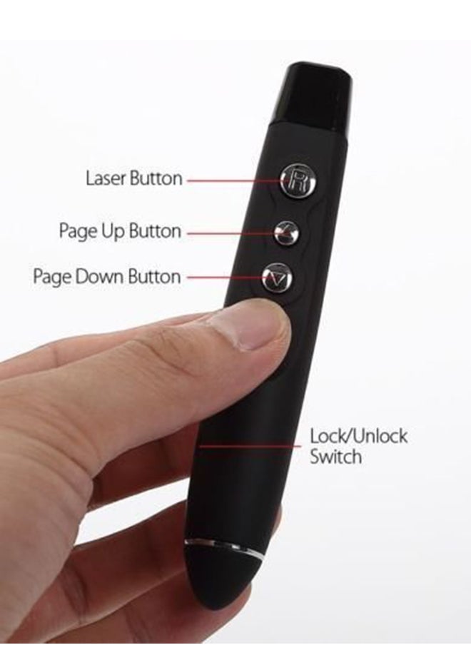 Generic Wireless Laser Pointer Pen Black  - Image 4