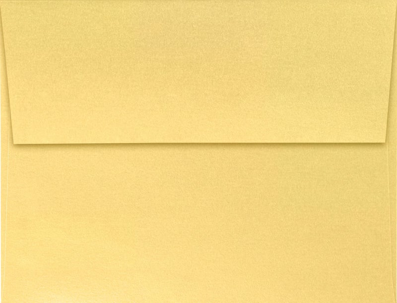 LUXPaper A2 Invitation Envelopes | Peel & Press | 4 3/8" x 5 3/4" | Gold Metallic | 80lb. Text | 50 Qty - Image 2