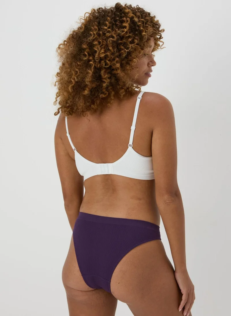 Matalan Purple Seamless Brazilian Knickers