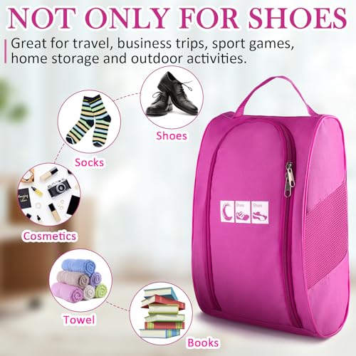 Ailaka Shoe Bag for Travel, Golf Shoe Bag Pouch Portable Large Shoes Storage Bag, Zipper Shoe Bags for Gym Sport Bowling - Image 2