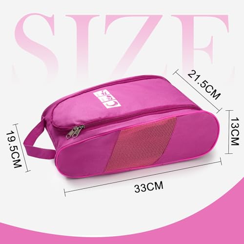 Ailaka Shoe Bag for Travel, Golf Shoe Bag Pouch Portable Large Shoes Storage Bag, Zipper Shoe Bags for Gym Sport Bowling - Image 4