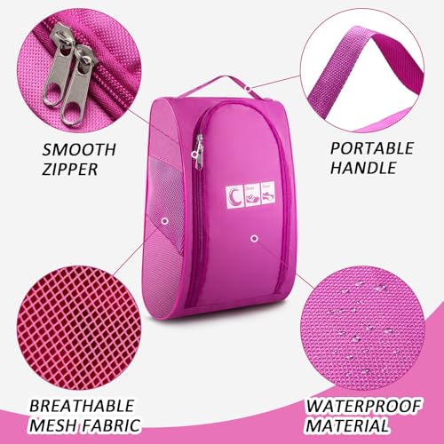 Ailaka Shoe Bag for Travel, Golf Shoe Bag Pouch Portable Large Shoes Storage Bag, Zipper Shoe Bags for Gym Sport Bowling - Image 3