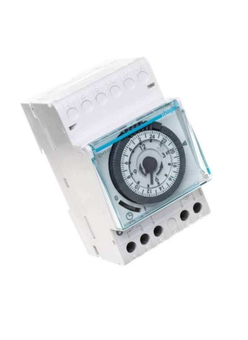 Hager - Hager Mechanical Timer 24 Hours Daily Programmable Din Rail Timer Switch EH110 230V 16A - France - Image 1