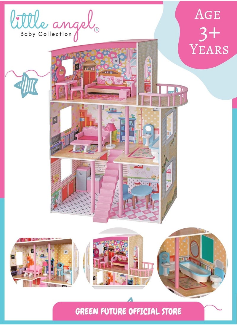 kids wooden doll house pretend play with accessories gift for 3+ year old girls toddler - pzsku/ZC9C0D5C85EB4FAB33B64Z/45/1741675153/735bdae1-3e50-413e-83c6-9e535c24de6f