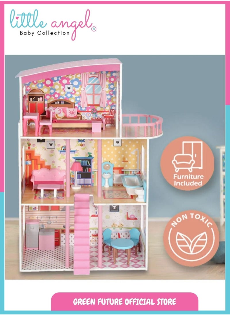 kids wooden doll house pretend play with accessories gift for 3+ year old girls toddler - pzsku/ZC9C0D5C85EB4FAB33B64Z/45/1741675158/152cbaec-044f-43ce-ab45-0a5083555497