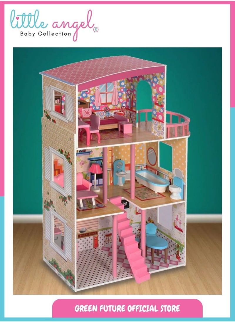 kids wooden doll house pretend play with accessories gift for 3+ year old girls toddler - pzsku/ZC9C0D5C85EB4FAB33B64Z/45/1741675609/ca966351-4932-41aa-9301-076748e5f870