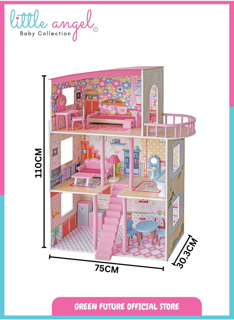 kids wooden doll house pretend play with accessories gift for 3+ year old girls toddler - pzsku/ZC9C0D5C85EB4FAB33B64Z/45/1741675706/aadc2ebc-e2e2-4c62-b9ff-8a3f893c2d86