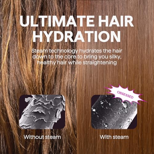Wavytalk Pro Steam Hair Straightener Brush, Steamline Pro 3 in 1 Straightening Brush, Steam Reduces Damage, Nourishes Hair, and Expedites Straightening - Image 4