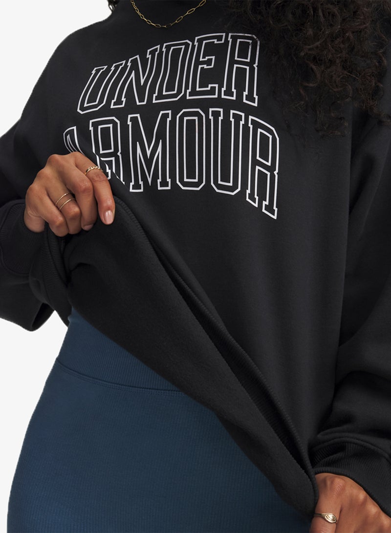 UNDER ARMOUR Rival Fleece Oversized Varsity Sweatshirt - Image 3