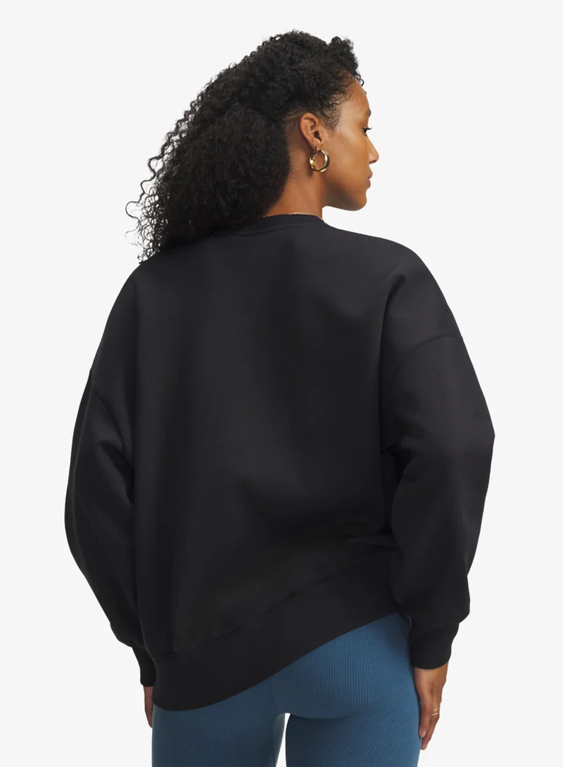 اندر ارمر Rival Fleece Oversized Varsity Sweatshirt