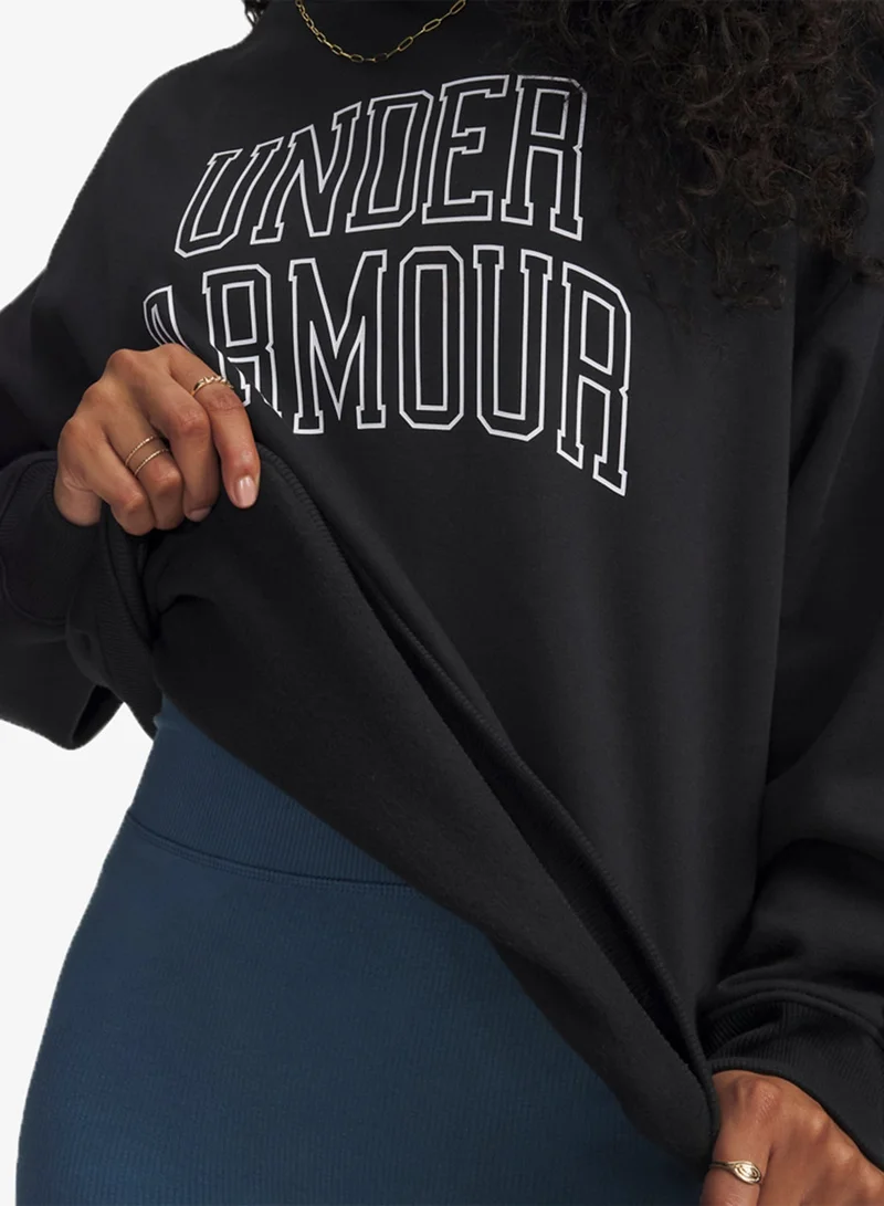 UNDER ARMOUR Rival Fleece Oversized Varsity Sweatshirt