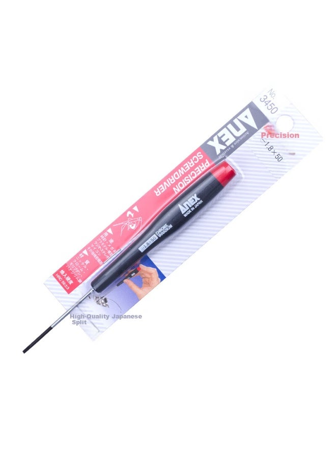 Anex Precision Screwdriver No.3450, Flathead Screwdriver, Model Screwdriver, 1.8x50mm, Flathead - Image 4