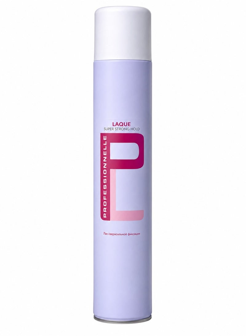 LAQUÉ LAQUE Super Strong Hold Hair Spray – Professional Long Lasting Hair Styling Spray, Humidity Resistant, Natural Shine, Suitable for All Hair Types500 ml - Image 4