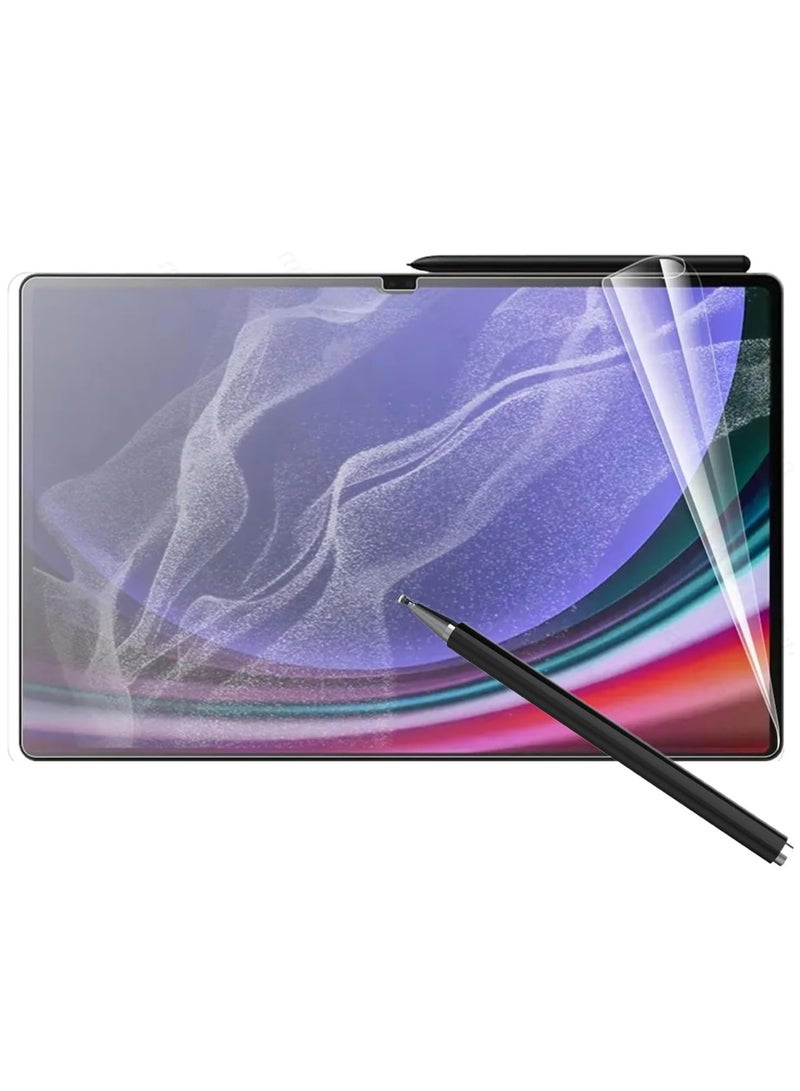 erorex 2Pcs Paper Feel Compatible With Samsung Galaxy Tab S9 Ultra Paper Screen Protector 14.6 Inch 2023 Release Like Paper Write Draw Soft Film Soft Film Anti Scratch No Bubble 14.6 Inch  - Image 1